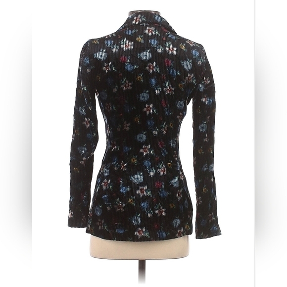 Anthropologie Multicolor Floral Velvet Blazer - Picture 2 of 2